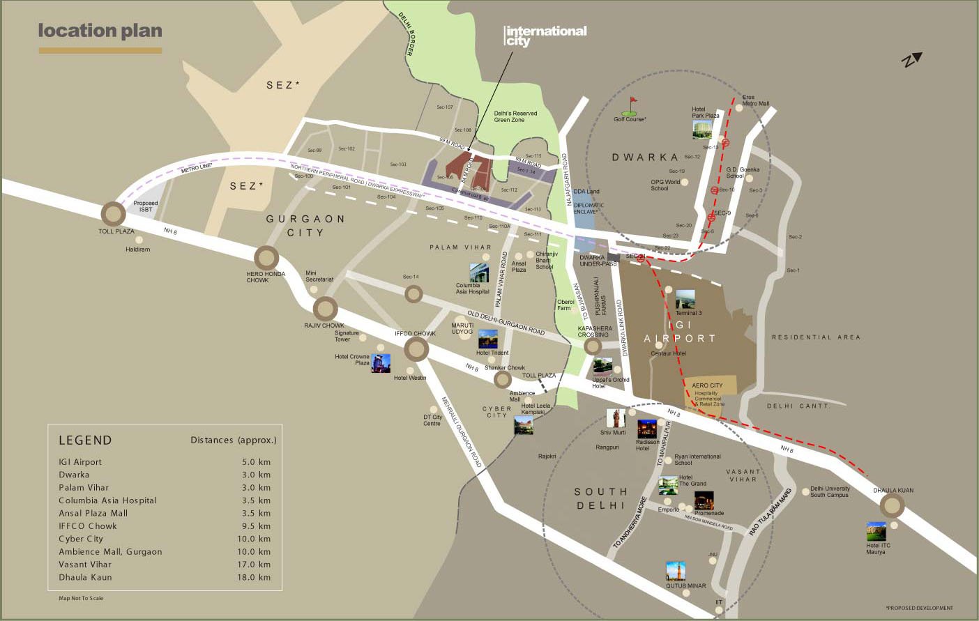 Sobha International City Map Gurgaon