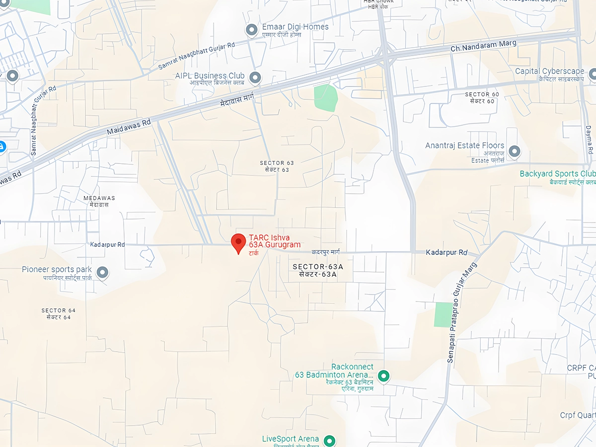 tarc ishva map sector 63a gurgaon 3_4 BHK Apartments Key Assets tarc ishva sector 63a gurgaon 3_4 BHK Apartments Key Assets