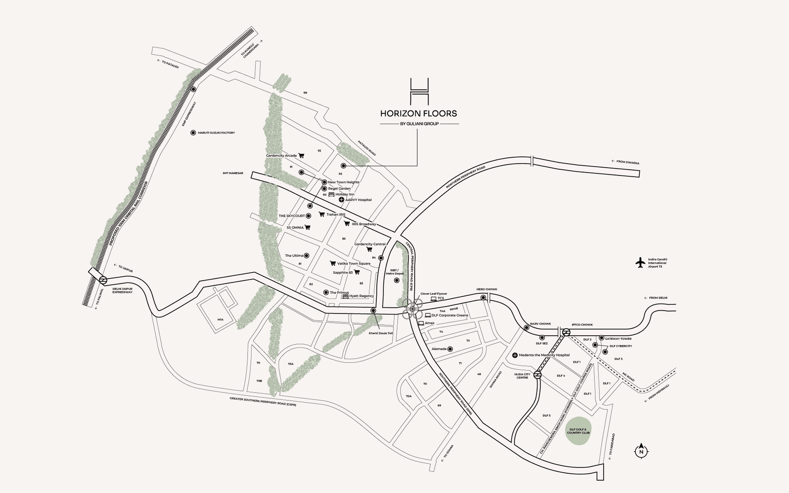 Horizon Floors Sector 93 Gurgaon _ 2 & 3 BHK Floors Key Assets Horizon Floors Sector 93 Gurgaon | 2 & 3 BHK Floors Key Assets